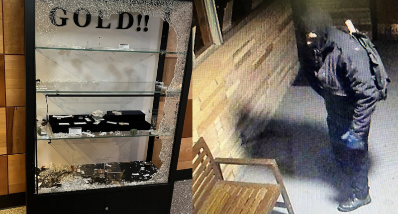 Oregon man smashes museum window, escapes with 'numerous gold items'