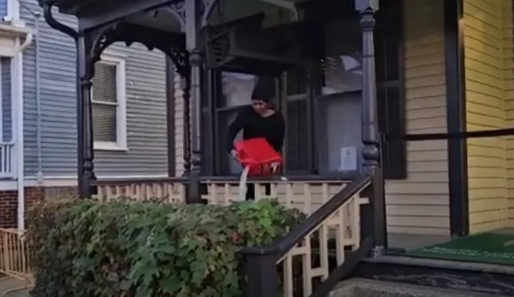 Laneisha Henderson was seen pouring gasoline onto Martin Luther King Jr's birth home Thursday evening