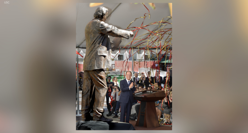 Statue of controversial USC founder vanishes from campus