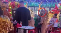 Swift and Kelce join Patrick and Brittany Mahomes at festive bash
