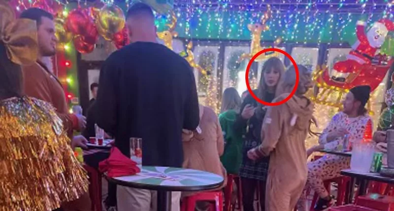 Swift and Kelce join Patrick and Brittany Mahomes at festive bash
