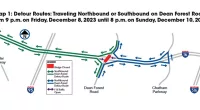 TEMPORARY ROAD CLOSURE: Dean Forest Road and I-16 detours this weekend