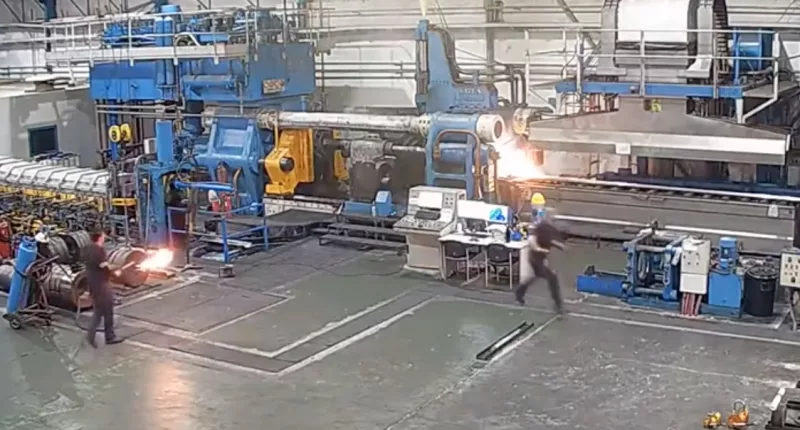 The fire  breaks out