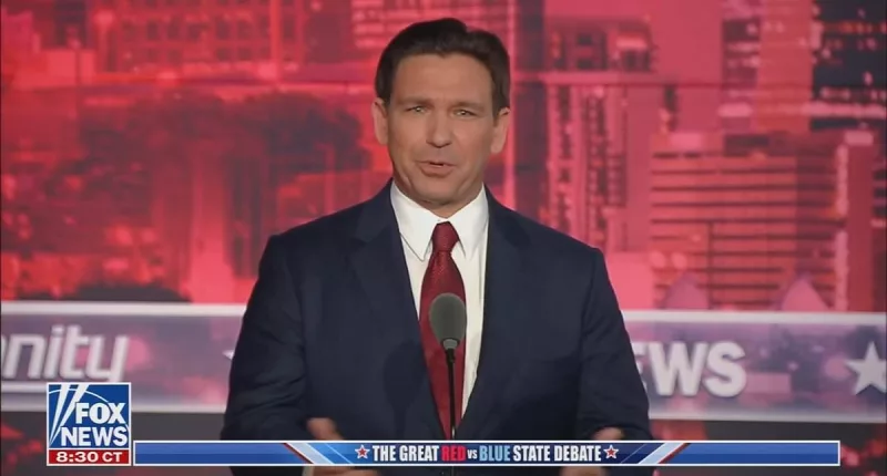 Trump campaign attacks DeSantis as a 'thirsty, third-rate OnlyFans wannabe model' who only took part in 'kiss of death' debate with 'grade A loser' Gavin Newsom because he is 'desperate for attention'