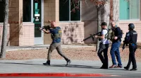 UNLV shooting: Video shows terrifying moments Las Vegas police evacuate building