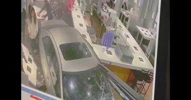 Video shows moment car slams through Washington state restaurant narrowly missing customers eating dinner