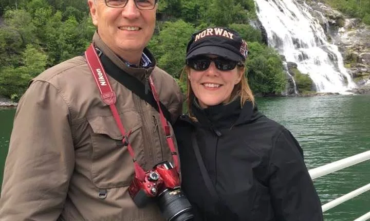 Kris Cramer and her husband Senator Kevin Cramer pose for a photo together in 2017