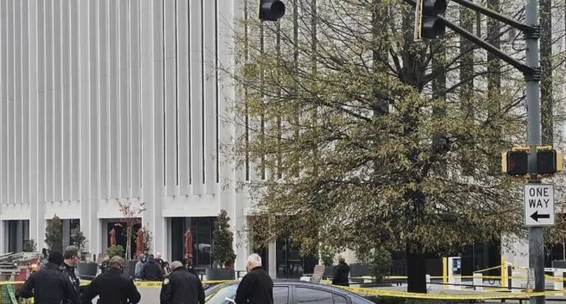 An extreme political protest outside the Israeli consulate in Atlanta left two people injured