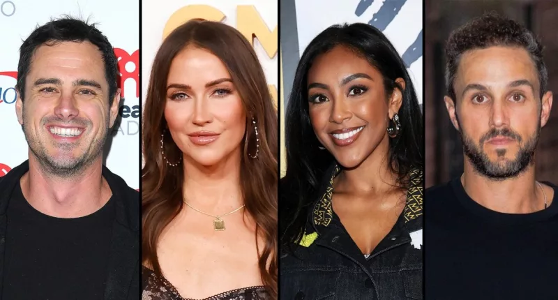 Ben Higgins Makes 'Evil' Joke About Kaitlyn Bristowe and Tayshia Adams