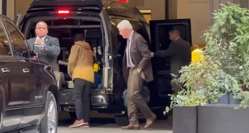 Bill Clinton spotted in NYC after he was mentioned in Epstein files