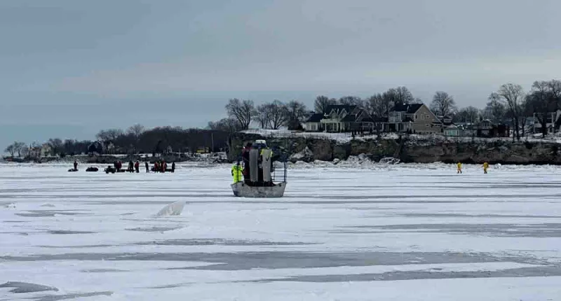 Coast Guard rescues 20 fishermen stranded on Lake Erie ice floe