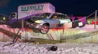 Colorado mother crashes SUV into wall, leaves it hanging 'precariously' with young child in backseat: police