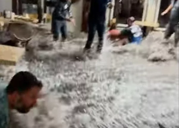 Victims grabbed on to whatever they could to avoid being swept away