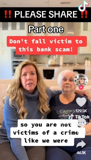 Tracy Martinez, Anderson's daughter has taken to social media to share her mother's struggled with the bank after the scam