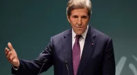 FILE - John Kerry, U.S. Special Presidential Envoy for Climate, speaks during a news conference at the COP28 U.N. Climate Summit, Dec. 6, 2023, in Dubai, United Arab Emirates. Kerry is stepping down from the Biden administration in the coming weeks, according to two people familiar with his plans. (AP Photo/Kamran Jebreili, File)