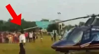 Man Walks Into Helicopter Rotor Video