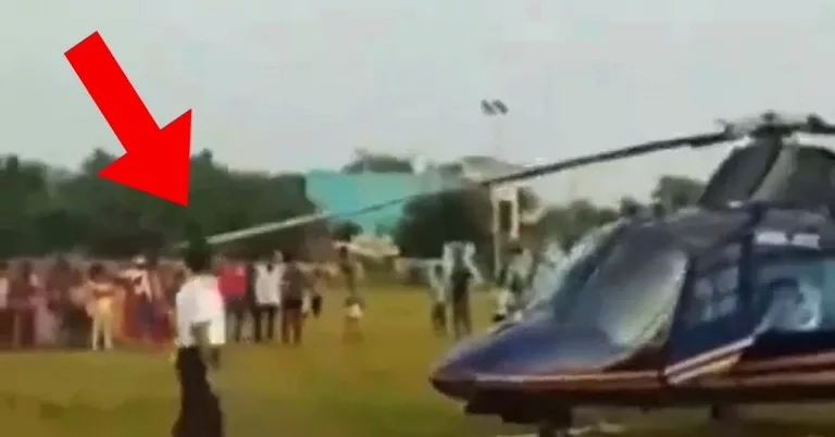Man Walks Into Helicopter Rotor Video: Jorge Casillas