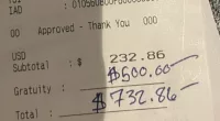 Theater district server is left stunned to find $500 tip from patron