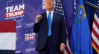 Republican presidential candidate former President Donald Trump speaks at a campaign event Saturday, Jan. 27, 2024, in Las Vegas. (AP Photo/John Locher)