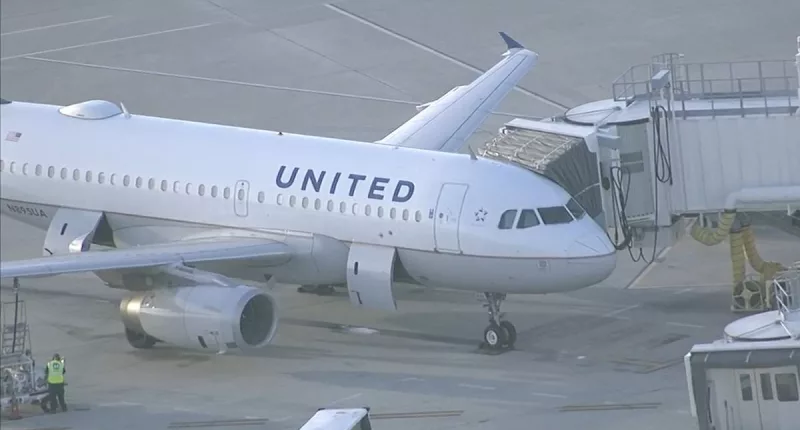 United Airlines jet is forced to make EMERGENCY LANDING