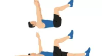 dead bug exercise, concept of ab workouts for men