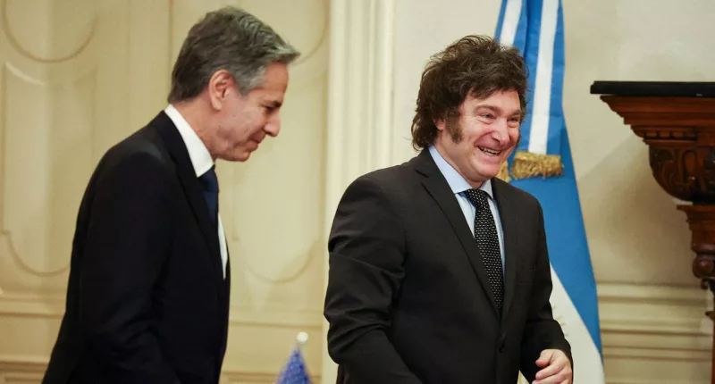Blinken visits Argentina's President Milei in sign of US support: 'extraordinary' investment opportunities