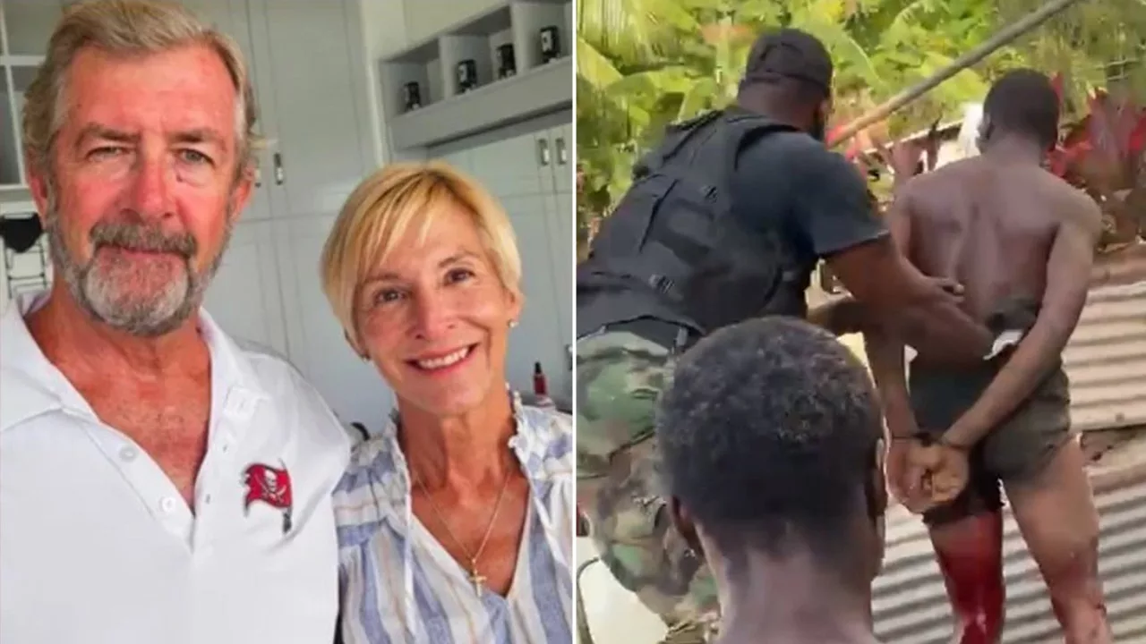 Bloodied suspect in missing Americans' Caribbean yacht hijacking tossed into truck during arrest, video shows