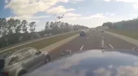 Deadly Florida plane crash on interstate seen on new dashcam video