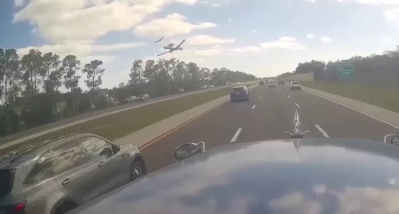 Deadly Florida plane crash on interstate seen on new dashcam video
