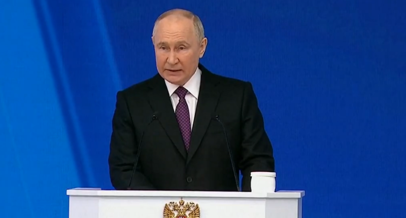Putin delivering his state of the nation address