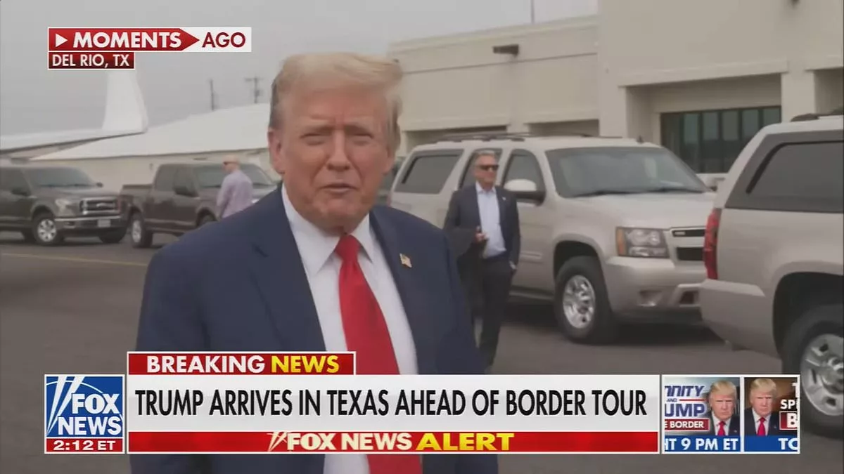 Donald Trump lands at border to visit Eagle Pass