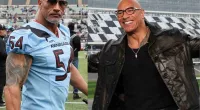 Dwayne Johnson hypes up the launch of United Football League’s inaugural season at NASCAR’s Daytona 500 event