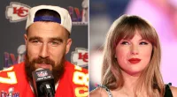 Every Time Travis Kelce Spoke About Taylor Swift at Super Bowl Press Events