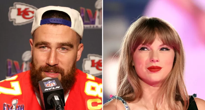 Every Time Travis Kelce Spoke About Taylor Swift at Super Bowl Press Events