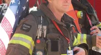 Missouri fire captain Robert Daus (pictured) was warned by the police that they would look through his phone after his fiancée died