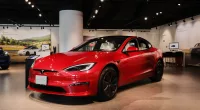Sales of electric cars, such as Tesla's, fell 17 per cent at the end of last year when compared with 12 months previously