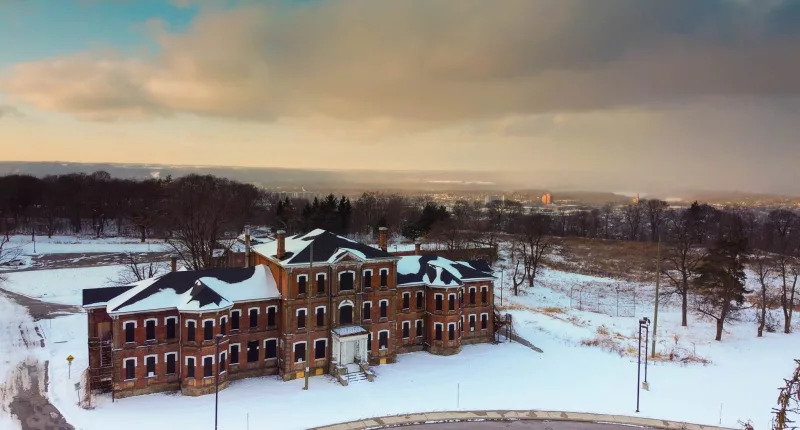 The abandoned Hamilton Asylum for the Insane in Hamilton, Ontario in Canada