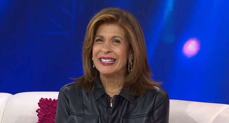 Hoda Kotb smiles on the Today Show in mid-February 2024.