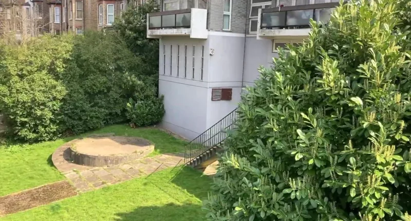 The bunker is buried under the block of flats in South London