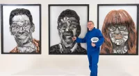 Joe Swash, Chris Kamara, and Angela Barnes immortalised - using scrap car parts