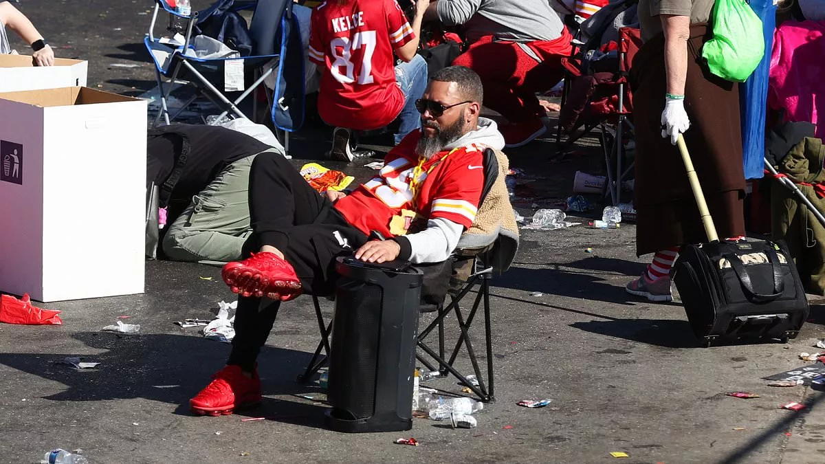 Kansas City Chiefs fan remains in chair during parade shooting