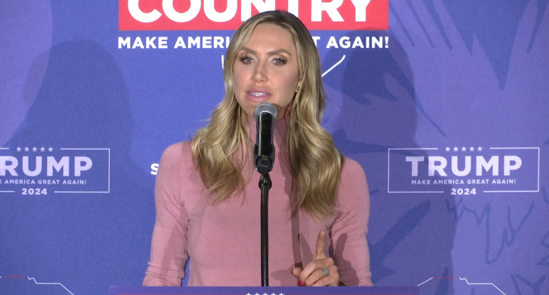 Lara Trump campaigns at Beaufort VFW ahead of GOP primary
