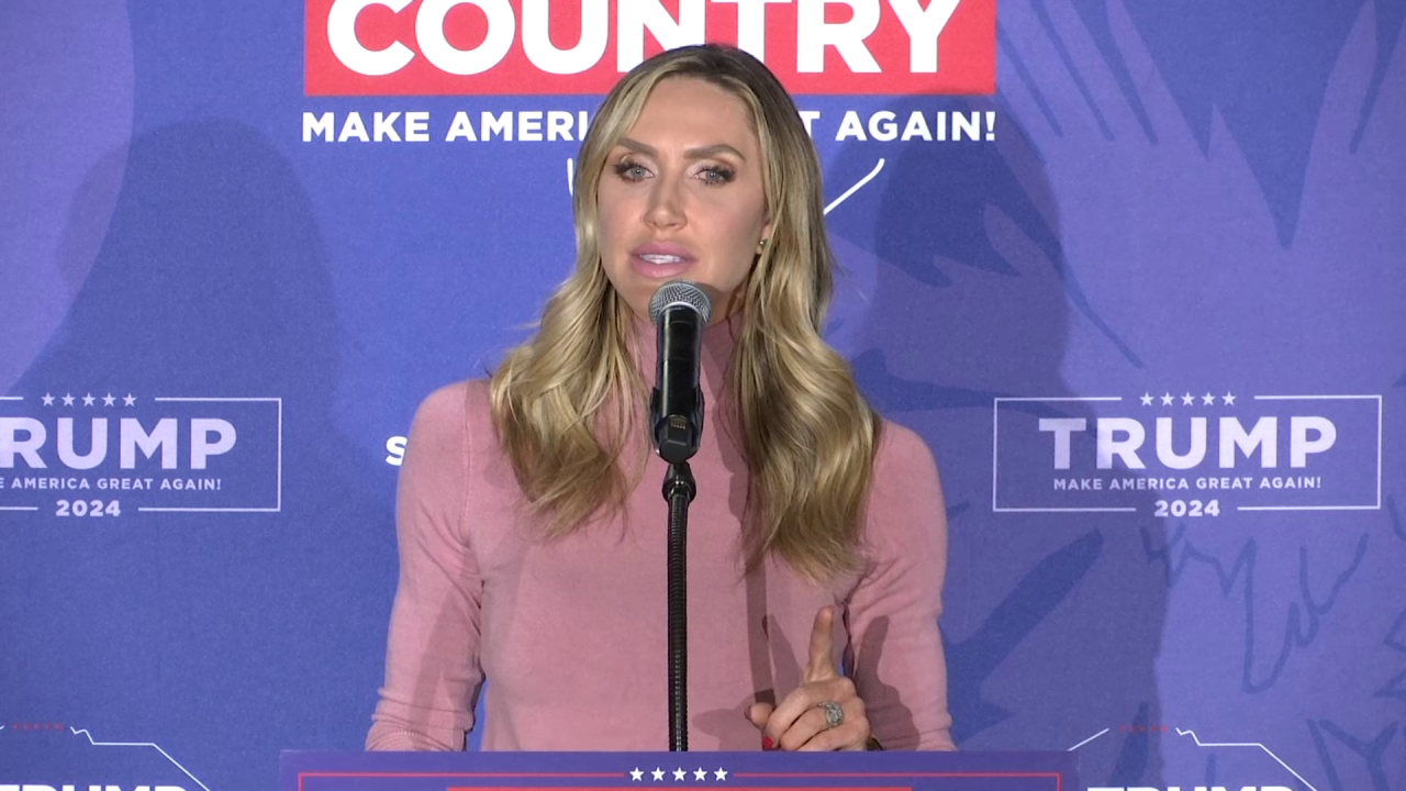 Lara Trump campaigns at Beaufort VFW ahead of GOP primary