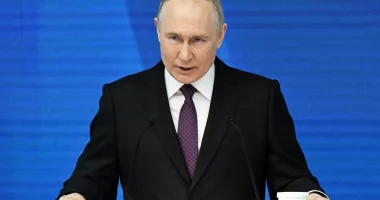Putin delivered a ridiculous two-hour speech in Russia today where he threatened the West with nuclear power
