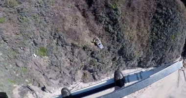 Man ejected from sunroof during Big Sur cliff fall waits 2 days for rescue
