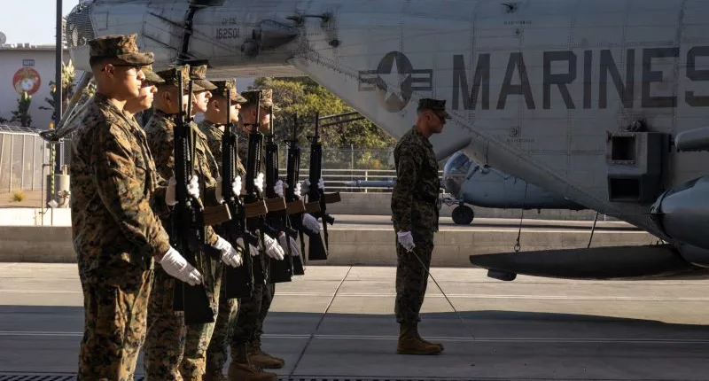 Memorial held for five Marines killed in helicopter crash