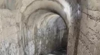 Moment mother finds secret WW2 air raid shelter in her garden