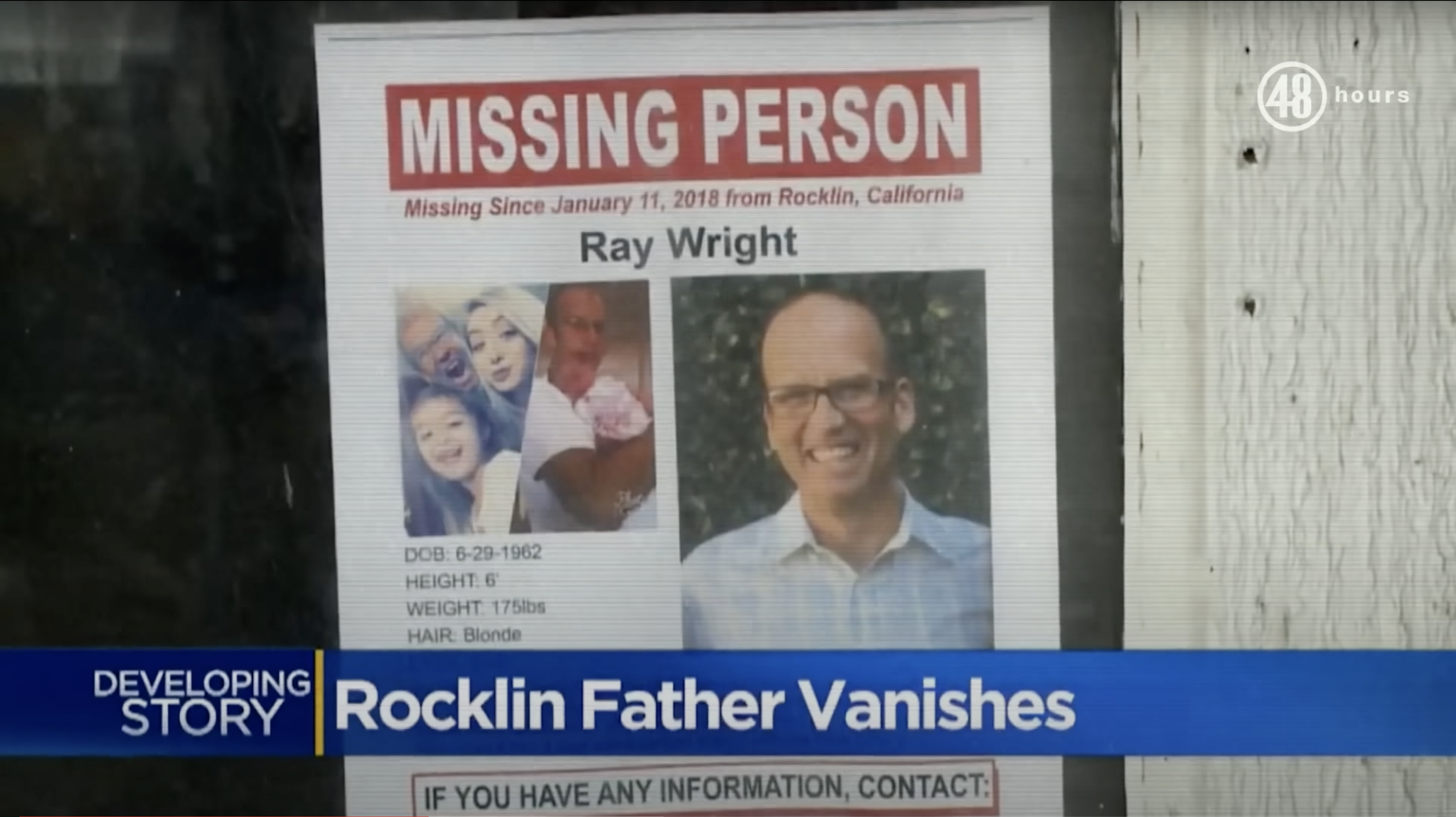 Ray Wright went missing on January 11, 2018 before investigators were lead to his death