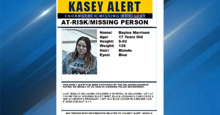 Oklahoma: Baylee Morrison Missing Or Found? Case Details