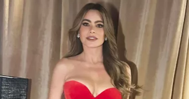 Sofia Vergara puts on busty display in sizzling red gown at SAG Awards - and has reunion